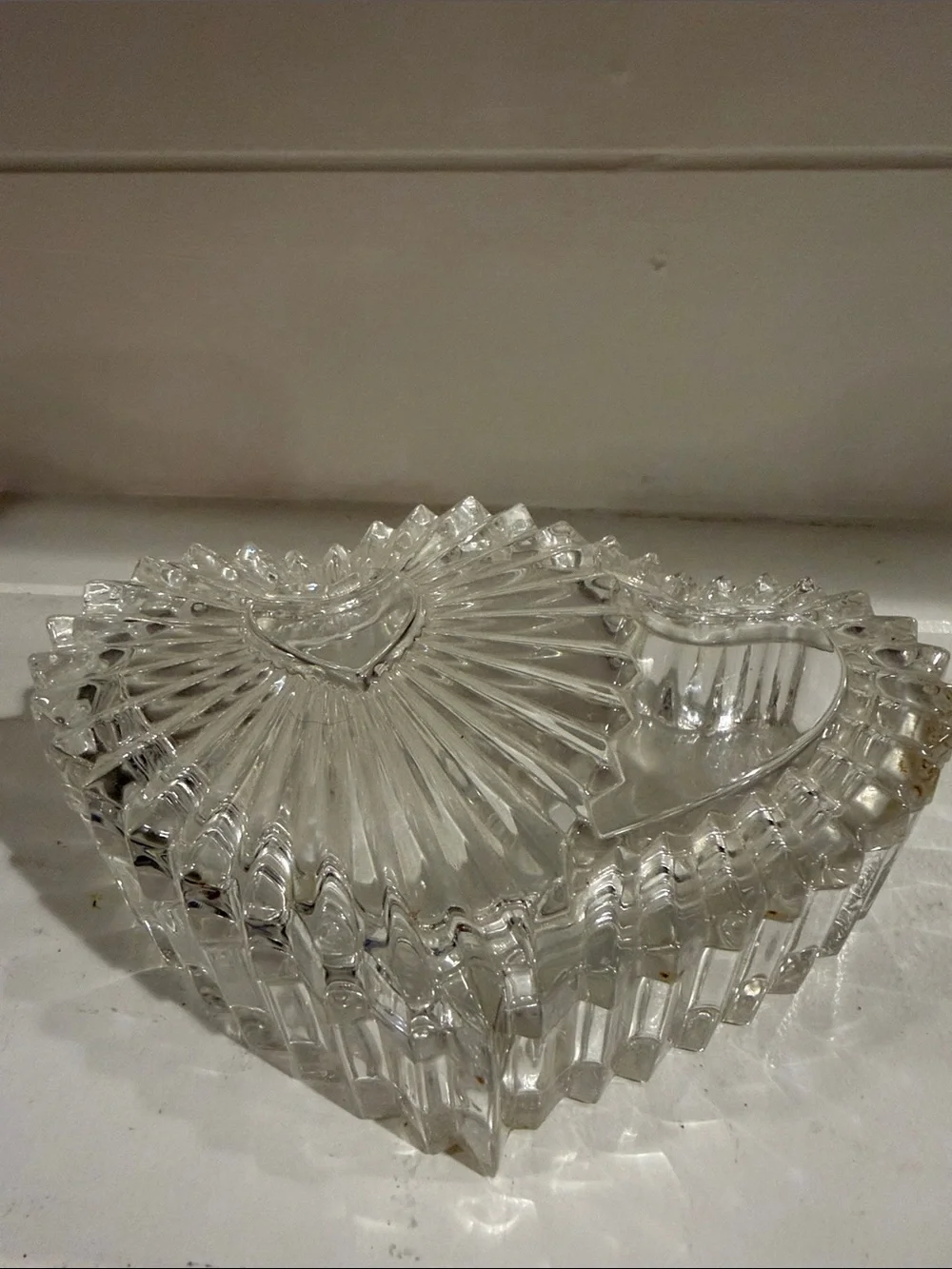 Mikasa Forever Love Clear Heart-Shaped Glass Trinket Box Set